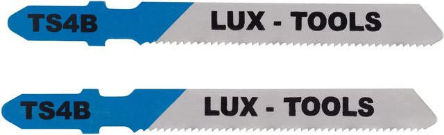 LUX-TOOLS Stichsägeblatt für Metall mit T-Schaft aus HSS in Blau, 50 mm - Bild 1