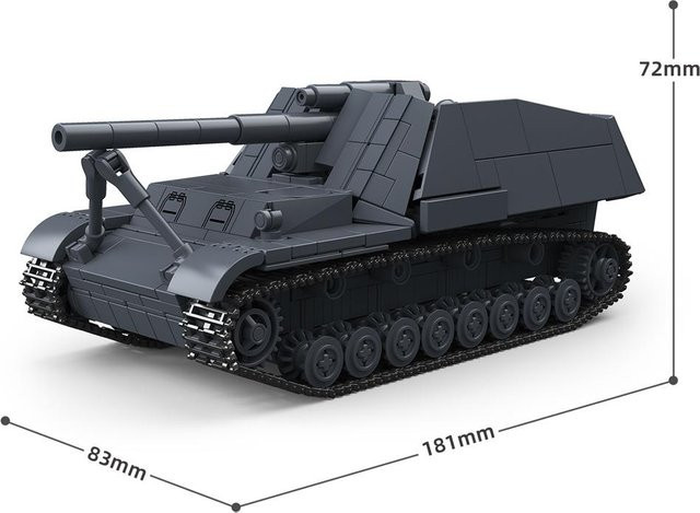 Weltkrieg Armee Militär Soldaten Sd.Kfz.165 Selbstfahrlafette, Bausteine, ab 14 Jahren - Bild 1