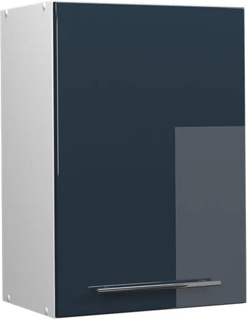 Vicco Hängeschrank Fame-Line Küchenschrank Hochglanz Weiß Dunkelblau B: 50 cm - Bild 2