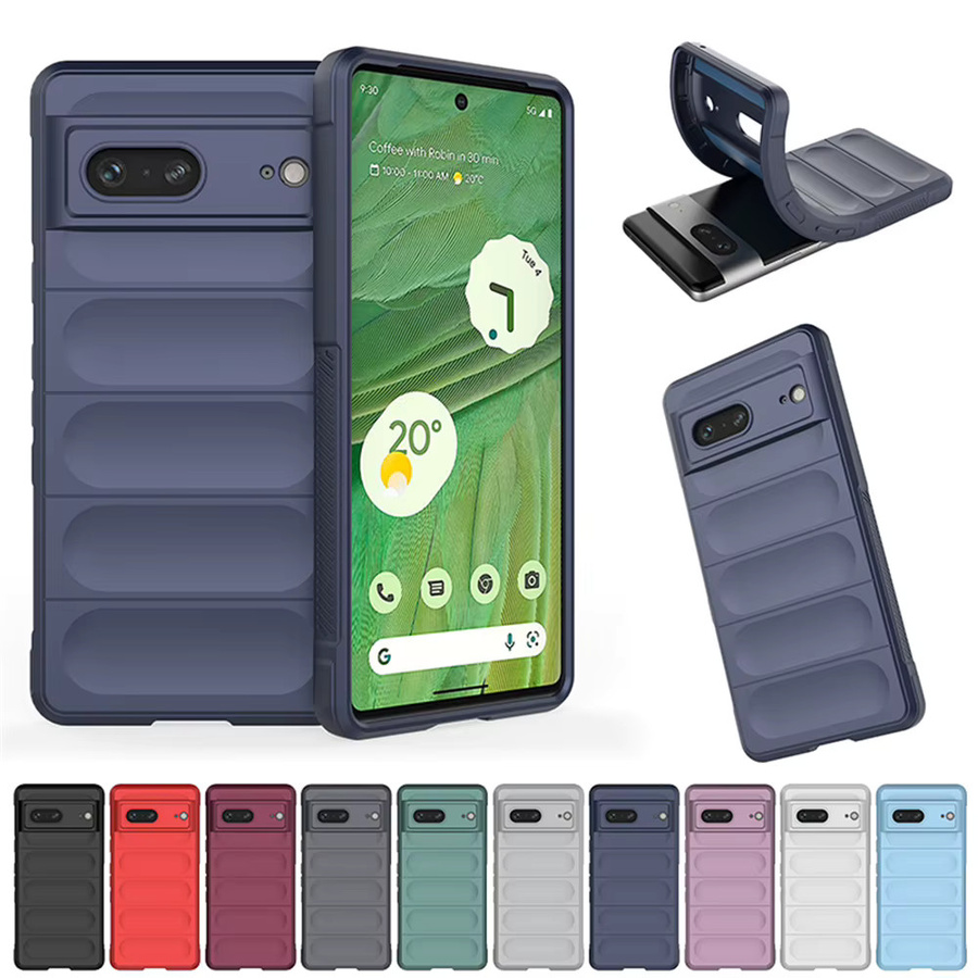 Stoßfeste Silikon Handyhülle mit weichem Hautgefühl für Google Pixel 10, 9, 8, 7 Pro XL und A-Modelle in Weiß - Bild 4