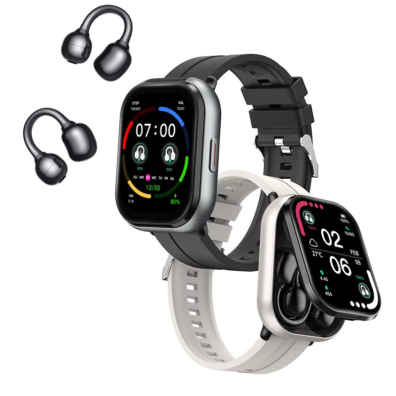 LIGE 2-in-1 Smartwatch für Damen mit Bluetooth-Kopfhörern in Schwarz mit Herzfrequenzmessung, Schlafüberwachung und wasserdichter Funktion - Bild 7