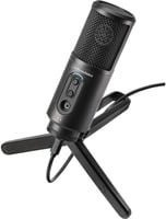 Audio-Technica ATR2500x-USB Mikrofon in Schwarz mit USB-C und USB-A Anschluss - Bild 2