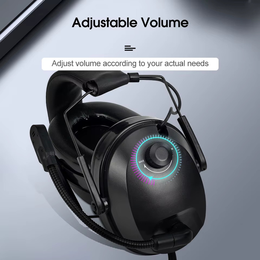 Retevis KM-Headset mit Rauschunterdrückung und drehbarem Galgenmikrofon in Schwarz für Baofeng UV-5R und Quansheng UV K5 UV K6 UV K58 Walkie Talkie - Bild 4
