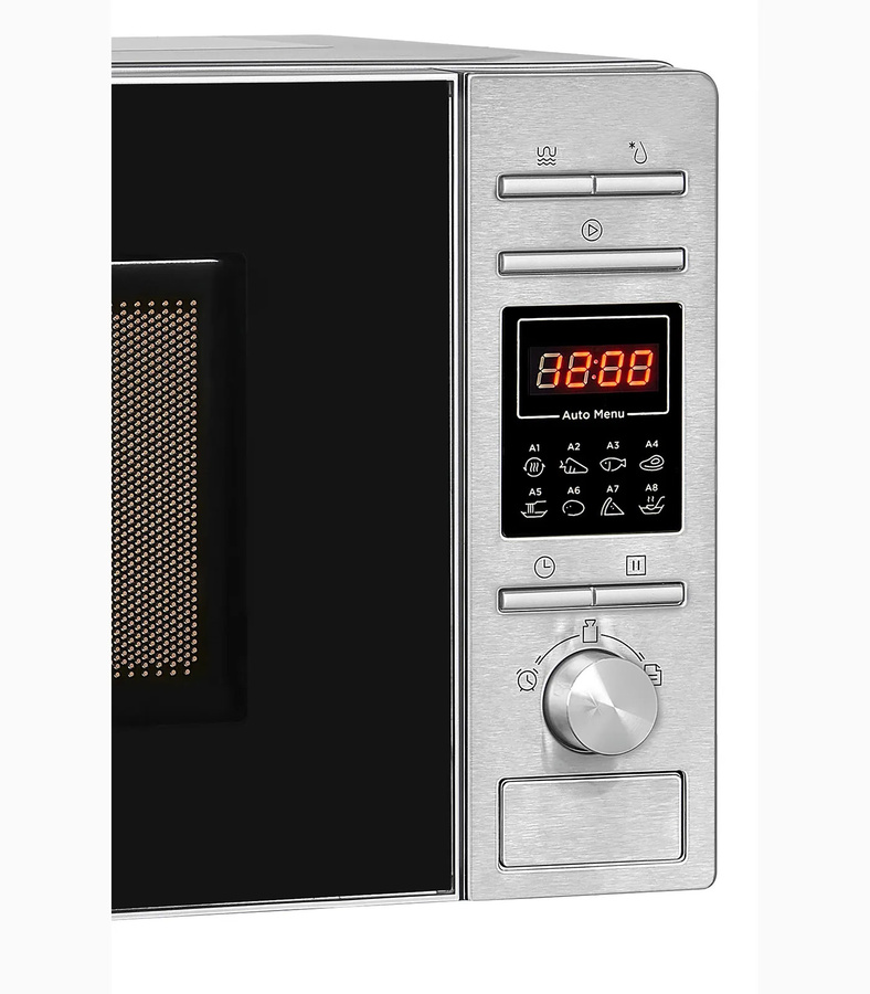Exquisit MW 820 DI Mikrowelle in Silber mit 700 Watt, Timer und Automatikprogrammen - Bild 3
