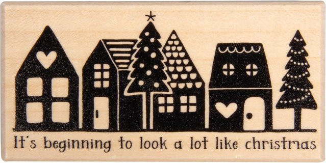 BUTTERER Stempel Little town - Bild 1