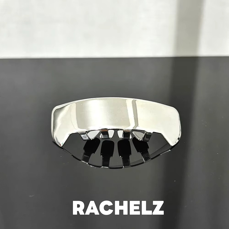 RACHELZ Grillz, quadratisch, Silber, Unisex - Bild 5