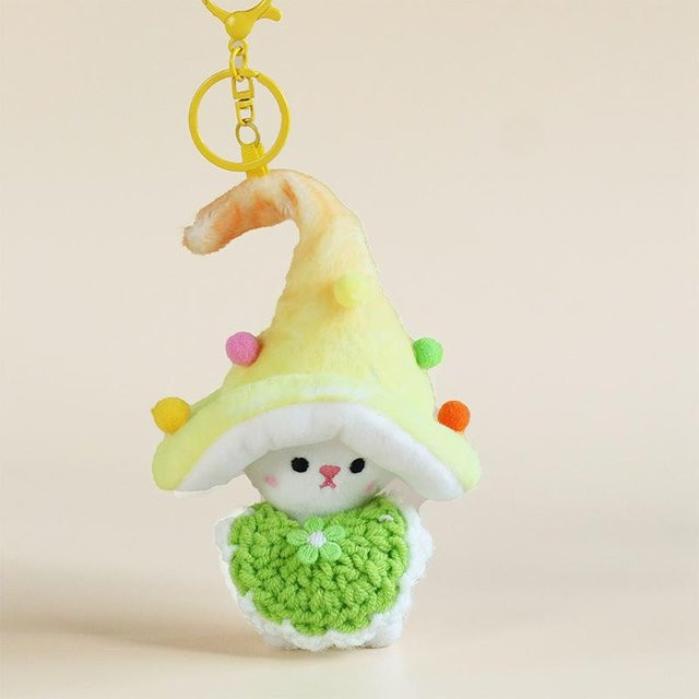 Yiran toy Pilz-Elfen Plüschtier Anhänger, 12cm, Unisex - Bild 1