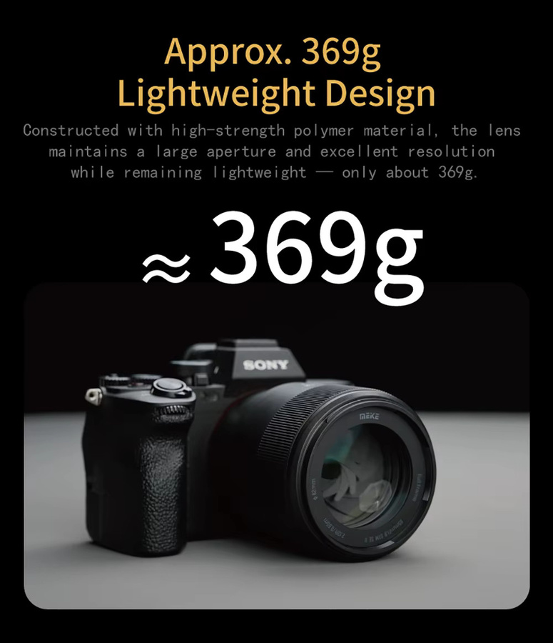 Meike MEKE AF 85mm F1.8 SE II Vollformat-Autofokus-STM-Objektiv für Sony E Nikon Z L-Mount in Schwarz - Bild 4