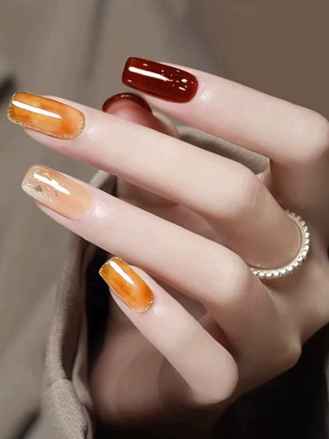 SHAKA Gel-Nagellack Honig-Bernstein, Glänzend - Bild 3