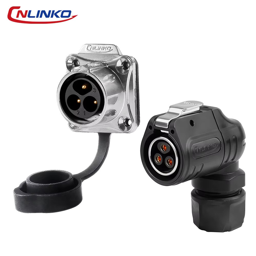 CNLINKO LP20 IP68 Wasserdichter Ellbogenstecker Halbmetallischer Schweißverbinder für industrielle Anwendungen 2 bis 14 Pin 90 Grad - Bild 4