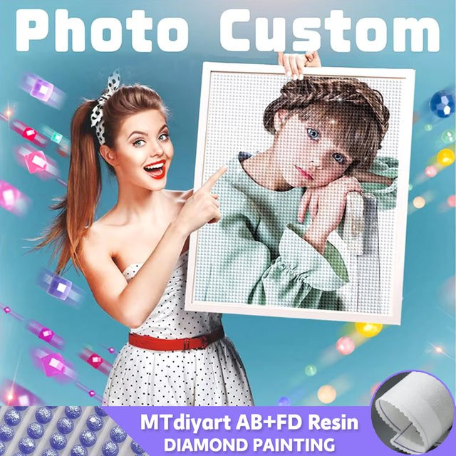 MTdiyart 5D Diamantmalerei DIY Mozaik Set mit Fairy Motiv auf Samt-Canvas, Mehrfarbig - Bild 1