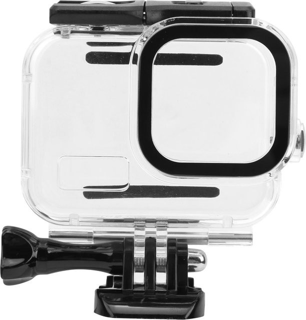 Wasserdichtes Tauchgehäuse für GoPro Hero8 Black in Schwarz und Transparent, Schutzgehäuse bis 60m Tiefe - Bild 1