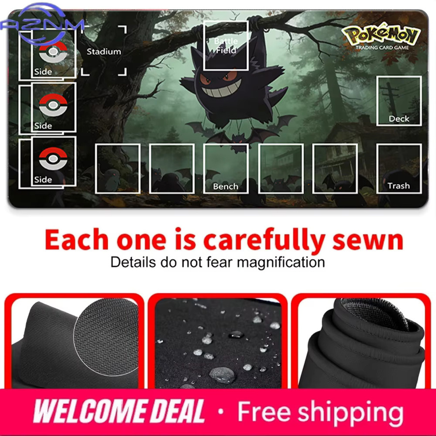 Pokémon Gengar Hängende Baumschaukel Spielmatte, Rutschfeste Sammelkartenspiel-Matte - Bild 4