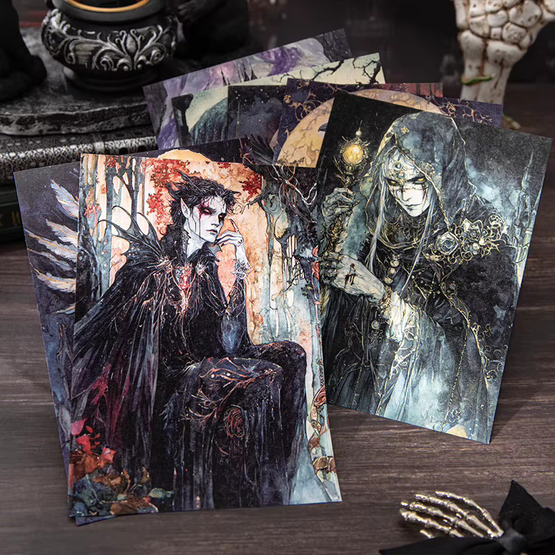 Gothic Fantasy Series Scrapbook Papier Set mit Dark Theme Hintergrundmaterial für Collage und Dekoration, 30 Blatt, Multicolour - Bild 5