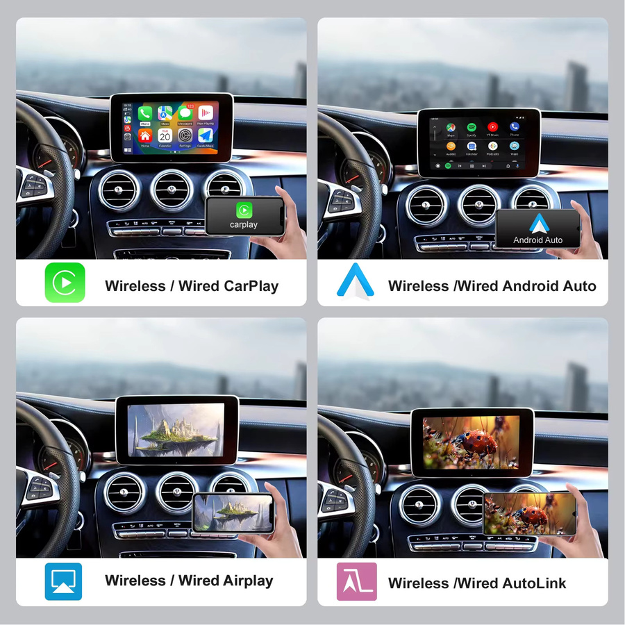 REEIIO Kabelloses CarPlay und Android Auto Interface für Mercedes Benz S-Klasse W222 NTG5.0 (2014-2018) mit Mirror Link und AirPlay - Bild 2
