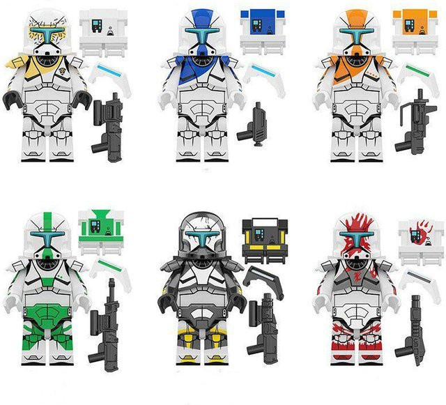 DewBloom Star Wars Commandos Lego Minifiguren 12-teiliges Set - Bild 1