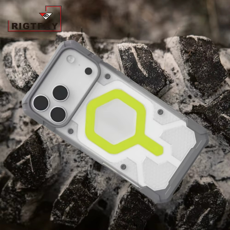 Robuste Panzer-Schutzhülle mit MagSafe für iPhone 17 Pro Max, 16, 15 Plus, 14, 13, 12 Pro in Schwarz - Bild 6