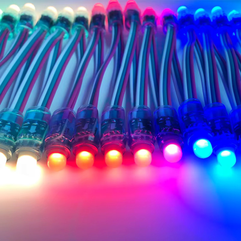 50 Stück WS2811 IC RGB Pixel LED-Module von WRMIHU, wasserdicht nach IP67, mehrfarbig, DC5V - Bild 5