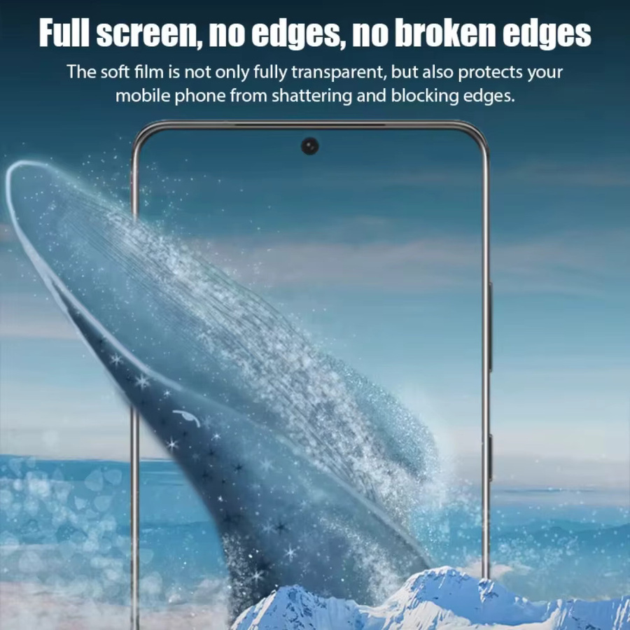 4 Stück Hydrogel-Displayschutzfolien für Samsung Galaxy S20 S21 S22 S23 S24 S25 S26 Ultra und S23 FE S24 Plus, transparente Vollabdeckung - Bild 3
