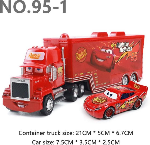 Pixar Disney Cars LKW Sage VanDerSpin, Modellauto, 1:55, ab 3 Jahren - Bild 1