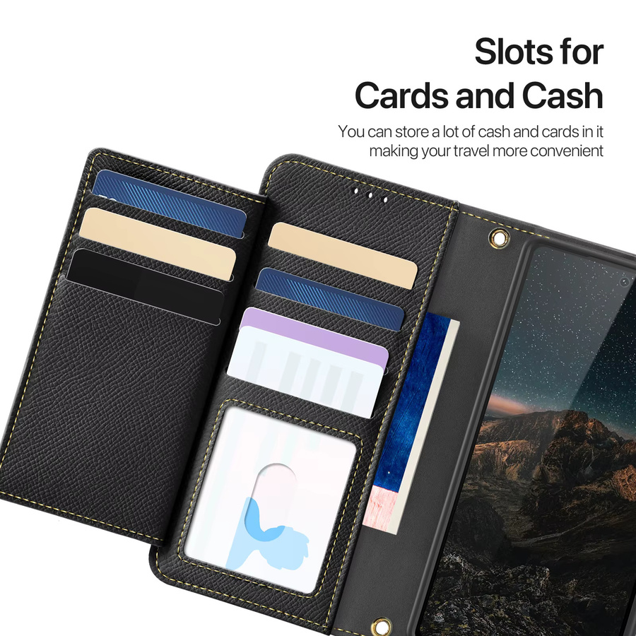 DUX DUCIS 2-in-1 Magnetische Lederhülle mit abnehmbarer Brieftaschenhülle für Samsung Galaxy S26 Ultra, S26 Plus, S25 Edge und S25 in Schwarz oder Blau - Bild 3