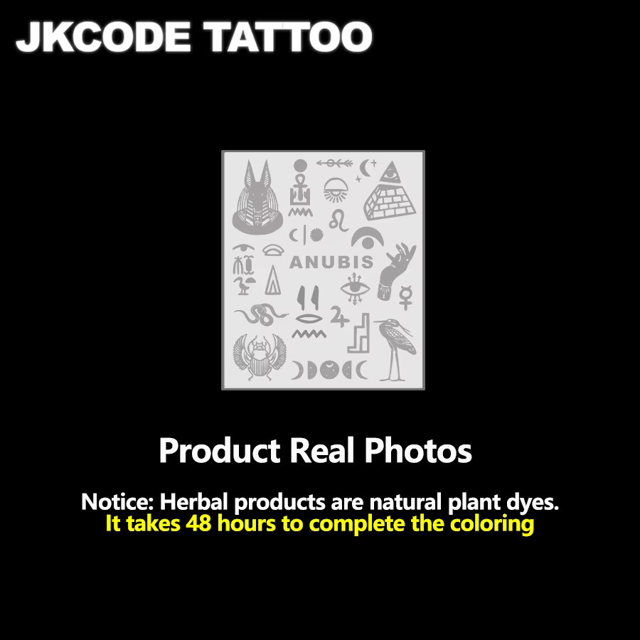 JKCODE TATTOO Kräuter-Tattoo-Aufkleber für Finger, Unisex - Bild 3