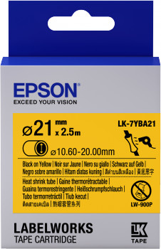 Epson LabelWorks LK-7YBA21 Beschriftungsband Schwarz auf Gelb, Breite: 3,6 cm, Länge: 3 m - Bild 1