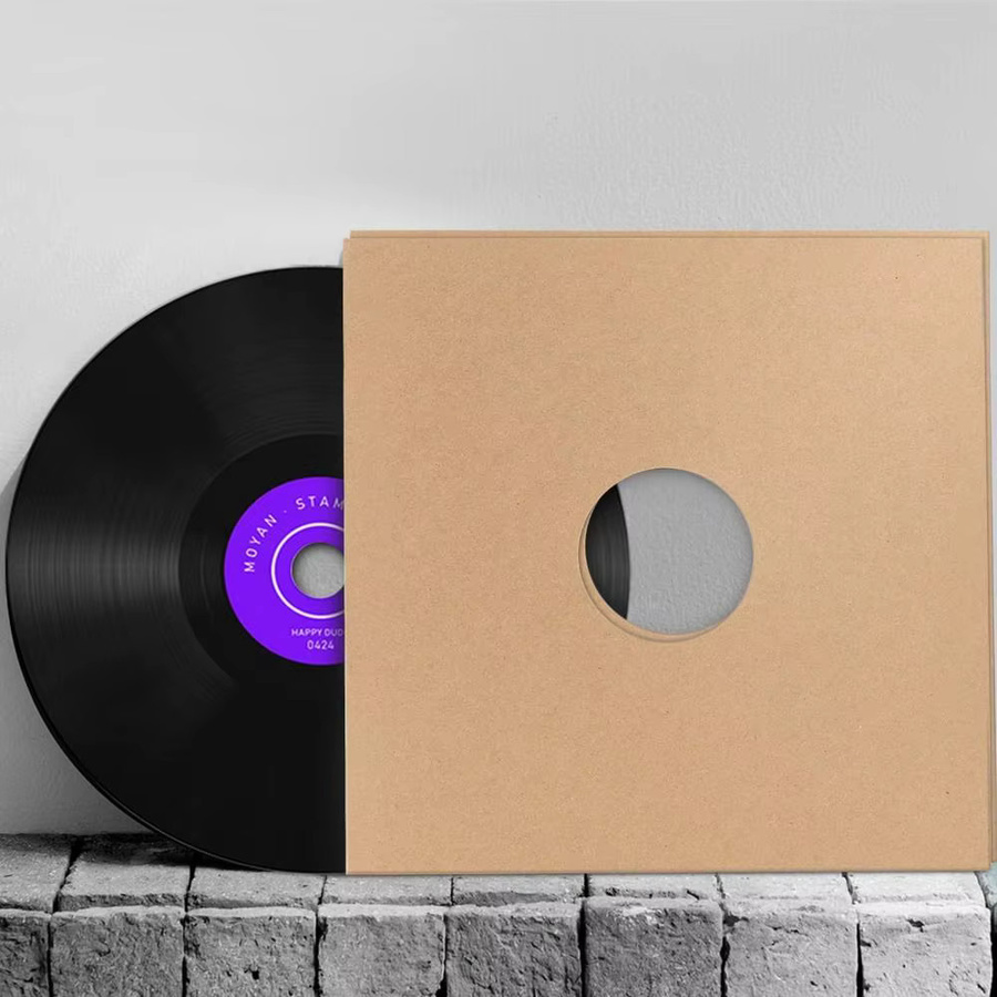 Braune Vinyl-Schallplatten-Hüllen aus Kraftpapier für 7, 10 und 12 Zoll Albumcover - Bild 2
