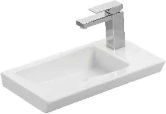 Kreabad Waschbecken Klein, rechteckig, Keramik, Weiß, Breite: 28,0 cm - Bild 1