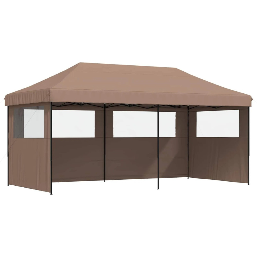 vidaXL Party-Zelt aus Oxford-Stoff und Stahl in Braun, B/T/H: 580 x 292 x 315 cm - Bild 2