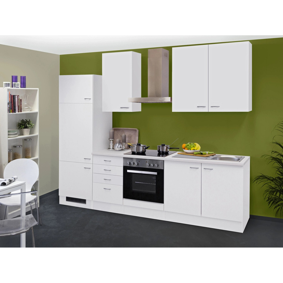 Flex-Well Classic Küchenzeile Wito in Weiß mit Einbaufunktion, B/T/H: 270 x 60 x 200 cm - Bild 2