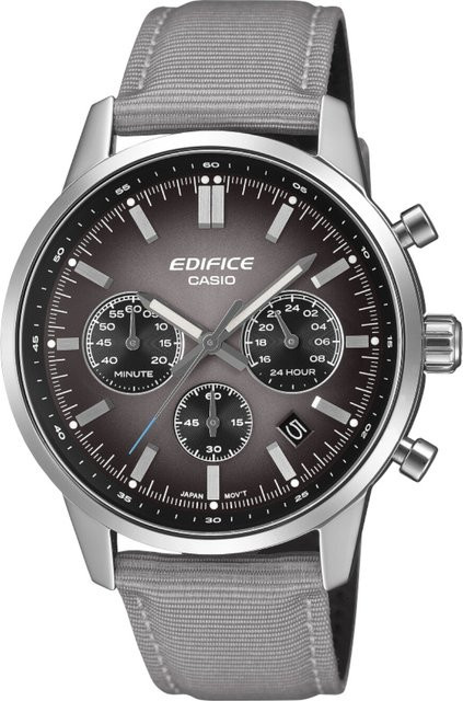Casio Chronograph Herrenuhr, Quarz, Edelstahl, 41 mm, 10 ATM - Bild 1