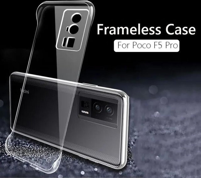Stoßfeste und transparente Handyhülle für Xiaomi Poco F5 Pro 5G mit Rahmenlos-Design - Bild 1