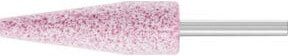 PFERD TOOLS STEEL EDGE Schleifstift Form A1 Ø 19 x 64 mm mit 6 mm Schaft-Ø für Stahl und Stahlguss in Pink - Bild 1