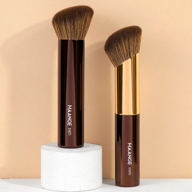 MAANGE Foundation Contour Make-up-Pinsel, 2 Stück, Unisex - Bild 1