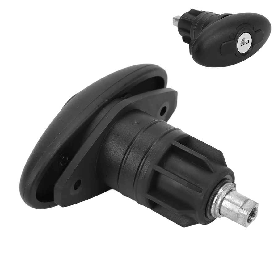 DOACT Kompressionsschloss für Wohnmobil-Kabinentüren in Schwarz, drehbar, 30 mm aus Zinklegierung und Nylon für Wohnwagen, Yacht und Wohnmobile - Bild 2