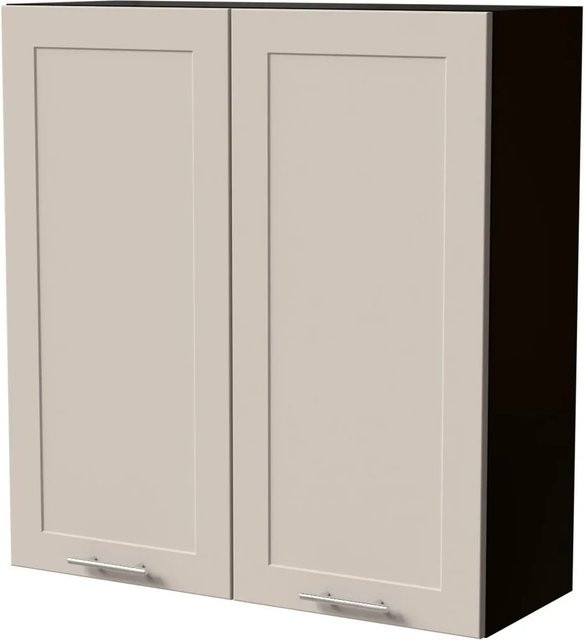 Feldmann-Wohnen Hängeschrank Oslo Schwarz und Kaschmir Matt mit Soft-Close-Türen, B/T/H: 90 x 32,5 x 96 cm - Bild 1