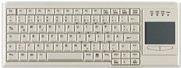 Active Key AK-4400-GU-W/US Tastatur mit QWERTZ US Layout und USB-A Anschluss in Weiß, Grau und Beige - Bild 1