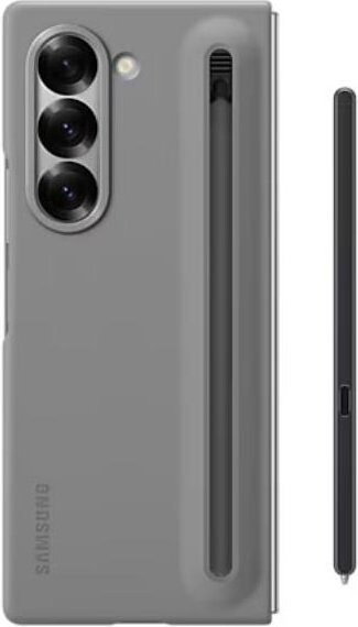 Samsung Galaxy Z Fold6 Schutzhülle mit integriertem S Pen Halter in Grau - Bild 1