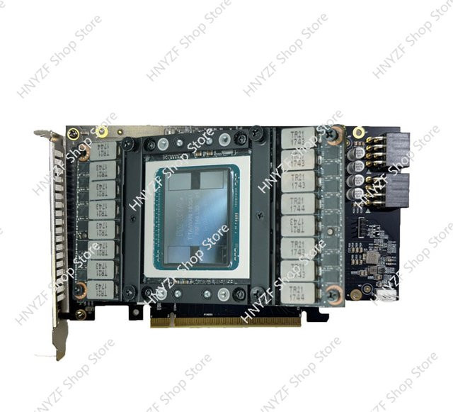 V100 SXM2 zu PCIe Adapterkarte mit Kupferkühlung und Turbofan in Silber - Bild 1