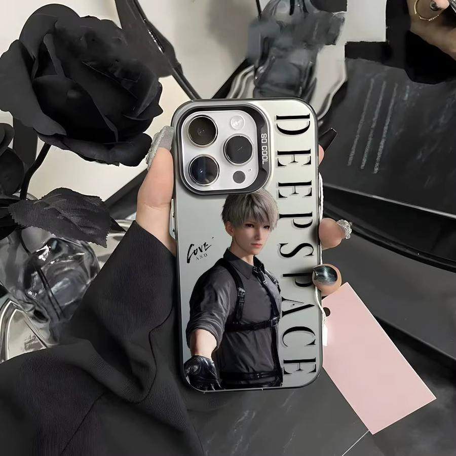 Love And Deepspace Xavier Handyhülle für iPhone 11 bis 17 Pro Max, Aurora Funda, mehrfarbig, matt mit Laser-Effekt und metallischem Design - Bild 5