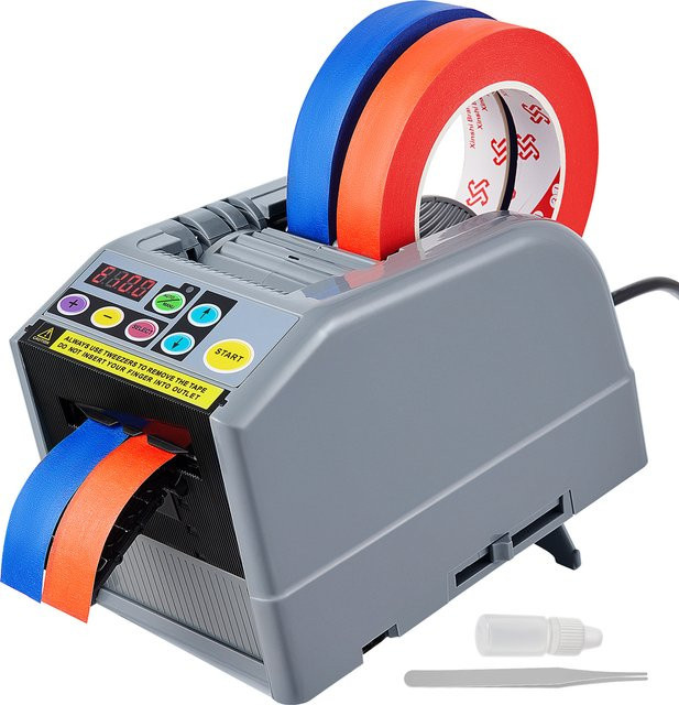 SucceBuy ZCUT-9 Automatischer Klebebandspender Elektrischer Tape Cutter für selbstklebendes Band 6-60 mm Grau - Bild 1