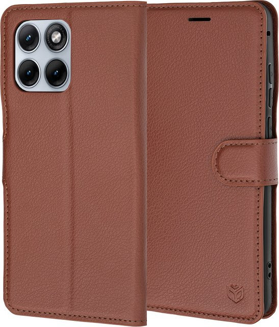 Techsuit Leder-Folio Hülle für Motorola Edge 70 Fusion in Braun - Bild 1