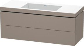 Duravit Waschtischunterschrank L-Cube c-bonded, wandhängend, 2 Schubladen, B/T: 120 x 48 cm - Bild 1