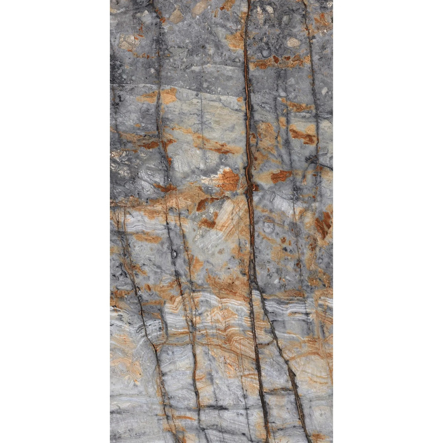 United Tile Bodenfliese Feinsteinzeug Princess Blue in Blau, poliert und glasiert, Steinoptik, B/H: 60 x 120 cm - Bild 2