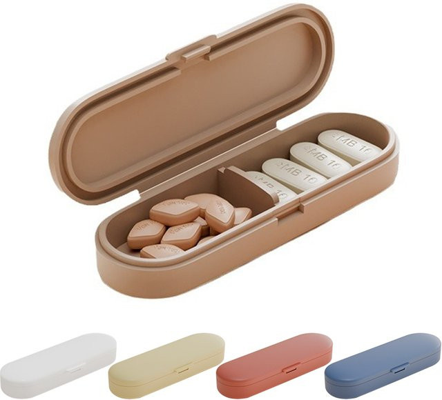 YQQGD Magnetischer Pillenorganizer, Tragbare Pillenbox für Reise und Fitness - Bild 1