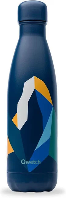 Isotherme Flasche Qwetch Originals Altitude in Blau, 0,42 l - Bild 1