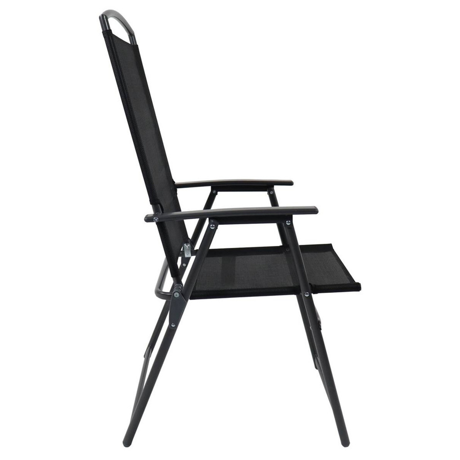 VCM 2er Set Gartenstühle aus Aluminium in Anthrazit mit Textilene Netzgewebe, H x B x T: 105 x 61 x 56 cm - Bild 2