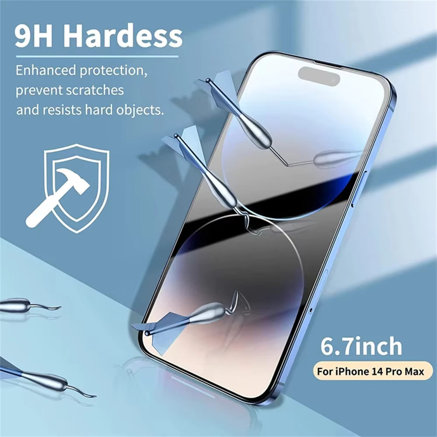 10-in-1 Displayschutz aus gehärtetem Glas und Kameraobjektivschutz für iPhone 11 bis 16 Pro Max Plus, transparent - Bild 5