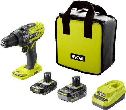 Ryobi One+ Akku-Schlagbohrschrauber R18PD3-0 in Grün mit 50 Nm Drehmoment - Bild 1